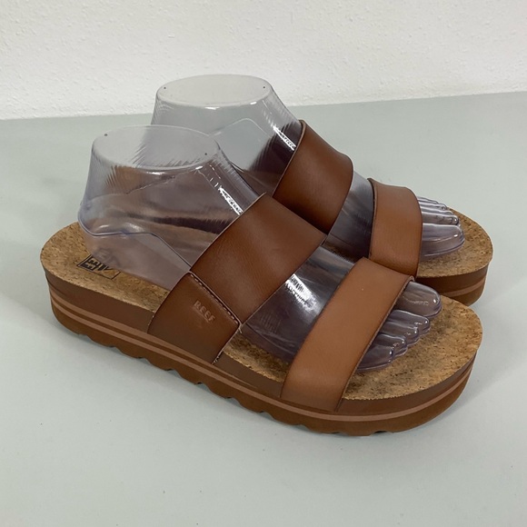 Reef Double Strap Platform Sandals Size 9 - Picture 1 of 7